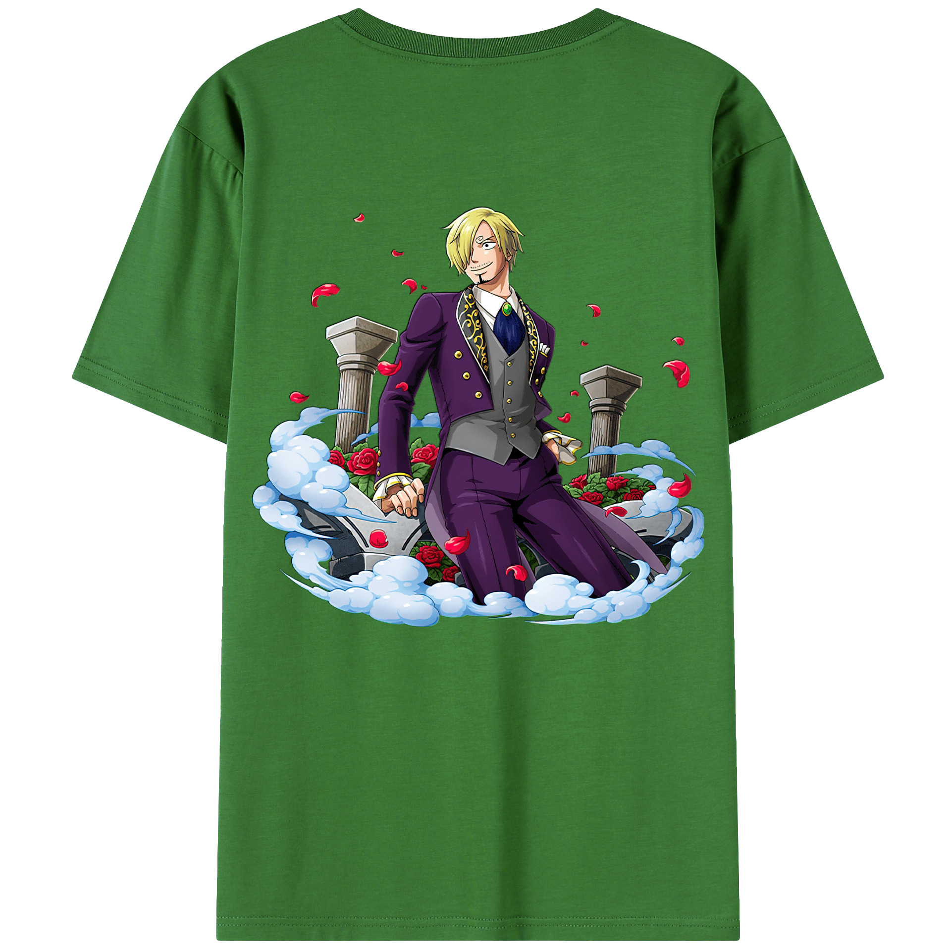 （画像用） ワンピース サンジ ONE PIECE Sanji レディース半袖Tシャツ(バックプリント)